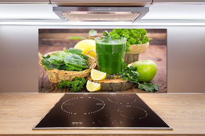 Pannello paraschizzi cucina con motivo cocktail verde