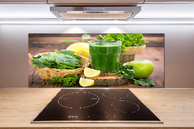 Pannello paraschizzi cucina con motivo cocktail verde