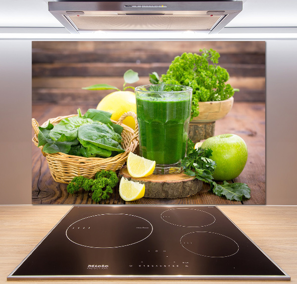 Pannello paraschizzi cucina con motivo cocktail verde