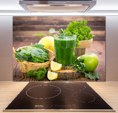 Pannello paraschizzi cucina con motivo cocktail verde