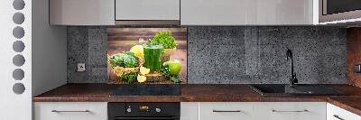 Pannello paraschizzi cucina con motivo cocktail verde