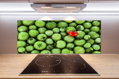 Rivestimento parete cucina con motivo pomodoro maturo