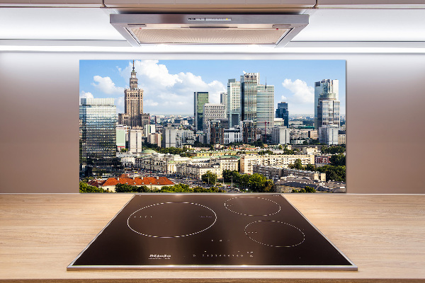 Rivestimento parete cucina con motivo ispirato a Varsavia, Polonia