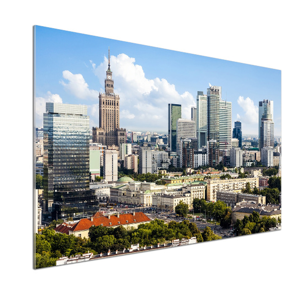 Rivestimento parete cucina con motivo ispirato a Varsavia, Polonia