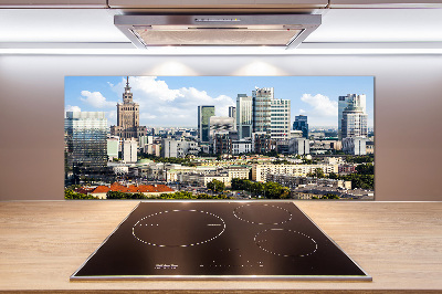 Rivestimento parete cucina con motivo ispirato a Varsavia, Polonia