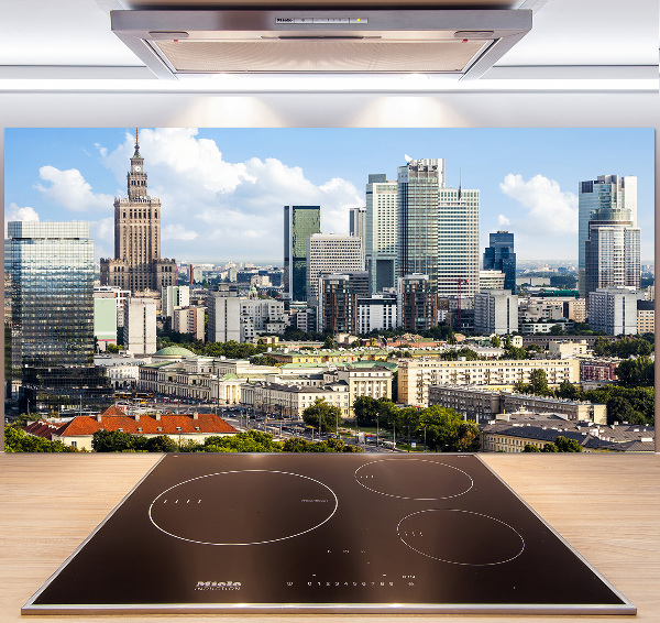 Rivestimento parete cucina con motivo ispirato a Varsavia, Polonia