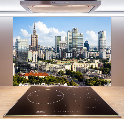 Rivestimento parete cucina con motivo ispirato a Varsavia, Polonia