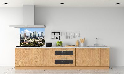 Rivestimento parete cucina con motivo ispirato a Varsavia, Polonia