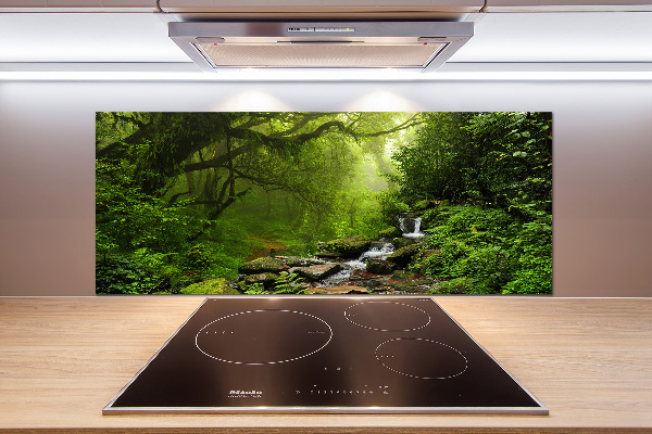 Rivestimento parete cucina con motivo Giungla in Nepal