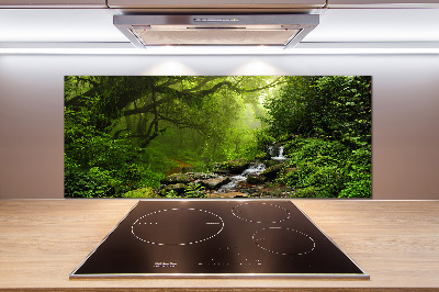 Rivestimento parete cucina con motivo Giungla in Nepal