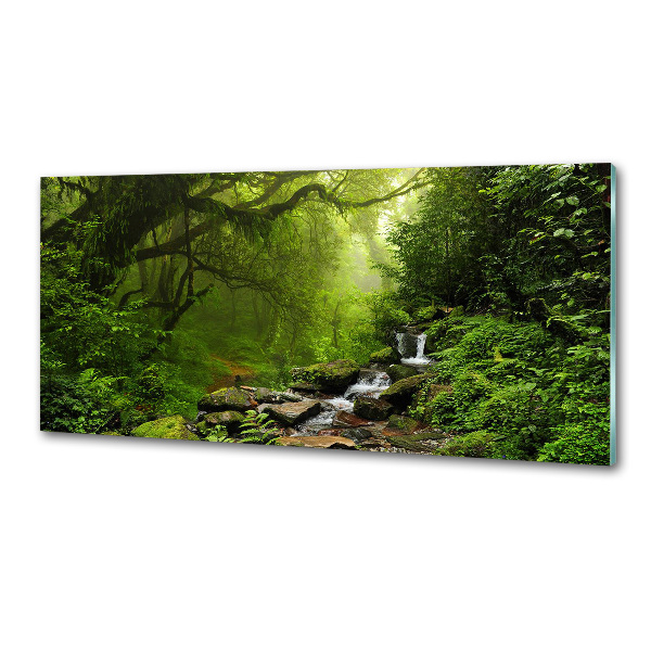 Rivestimento parete cucina con motivo Giungla in Nepal