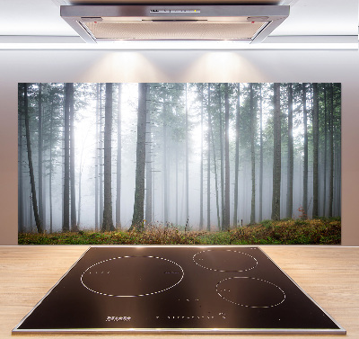 Pannello retrocucina con motivo Nebbia nella foresta