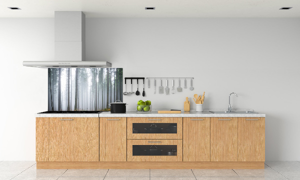 Pannello retrocucina con motivo Nebbia nella foresta