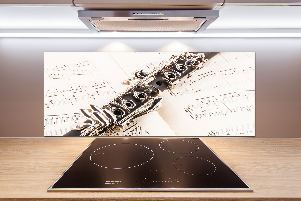 Rivestimento parete cucina con finitura Clarinetto