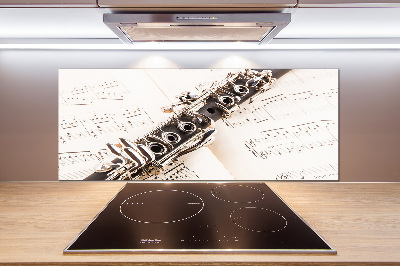 Rivestimento parete cucina con finitura Clarinetto