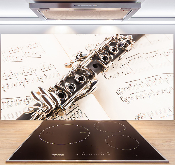 Rivestimento parete cucina con finitura Clarinetto