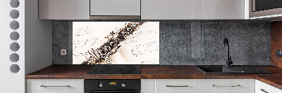 Rivestimento parete cucina con finitura Clarinetto