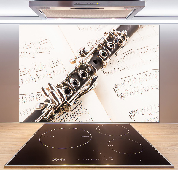 Rivestimento parete cucina con finitura Clarinetto