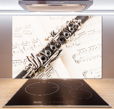 Rivestimento parete cucina con finitura Clarinetto