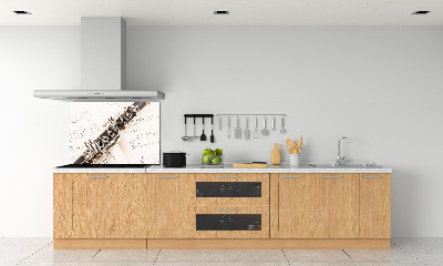 Rivestimento parete cucina con finitura Clarinetto