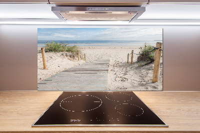 Pannello paraschizzi cucina con motivo spiaggia