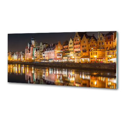 Pannello retrocucina con motivo ispirato a Danzica, Polonia