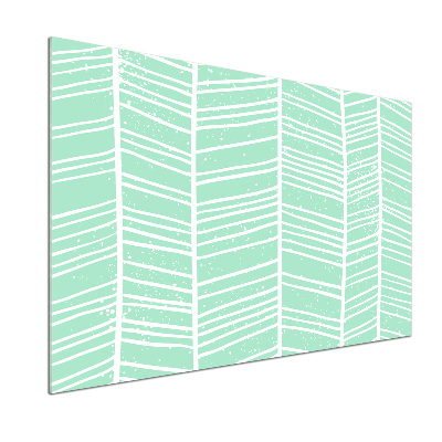 Rivestimento parete cucina con motivo a spina di pesce