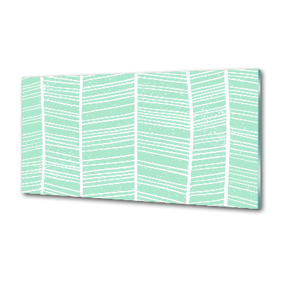 Rivestimento parete cucina con motivo a spina di pesce