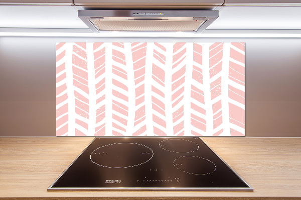 Pannello retrocucina con motivo a spina di pesce