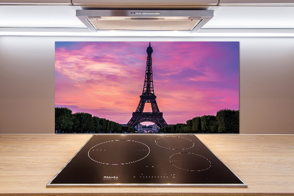 Rivestimento parete cucina con stampa della Torre Eiffel di Parigi