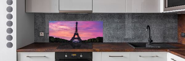 Rivestimento parete cucina con stampa della Torre Eiffel di Parigi