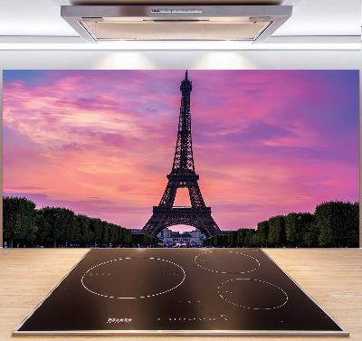 Rivestimento parete cucina con stampa della Torre Eiffel di Parigi