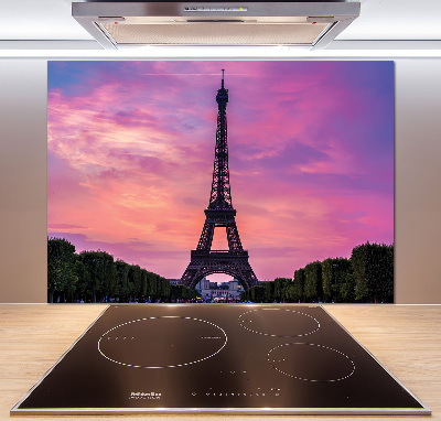 Rivestimento parete cucina con stampa della Torre Eiffel di Parigi