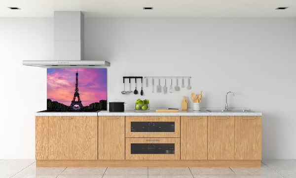 Rivestimento parete cucina con stampa della Torre Eiffel di Parigi