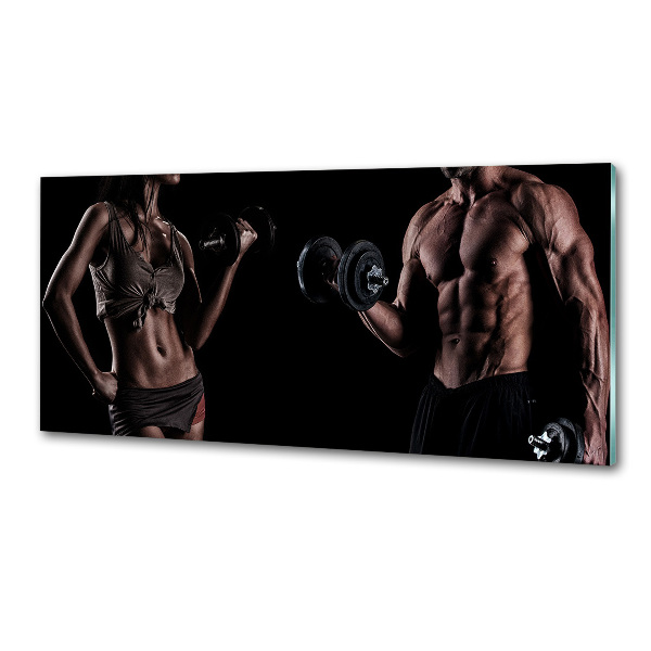 Pannello paraschizzi cucina per uso in ambiente sportivo