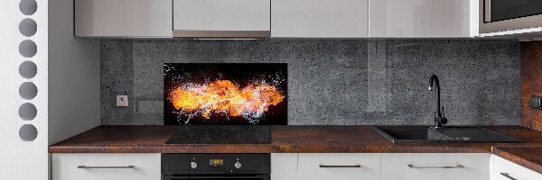 Rivestimento parete cucina resistente al fuoco e all'acqua