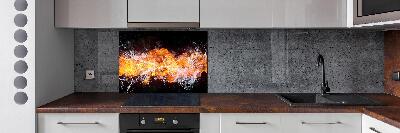 Rivestimento parete cucina resistente al fuoco e all'acqua