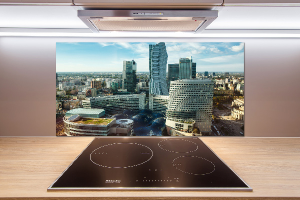 Pannello paraschizzi cucina con stampa del motivo Varsavia, Polonia