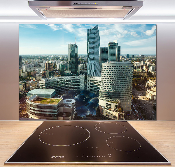 Pannello paraschizzi cucina con stampa del motivo Varsavia, Polonia