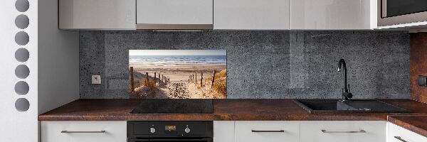 Rivestimento parete cucina con motivo Dune costiere