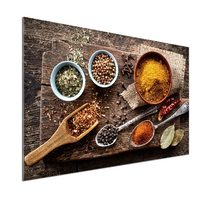 Pannello retrocucina con stampa a tema miscela di spezie