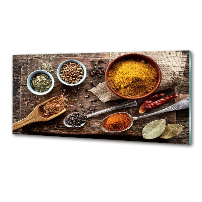 Pannello retrocucina con stampa a tema miscela di spezie