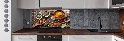 Pannello retrocucina con stampa a tema miscela di spezie