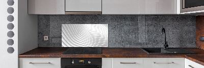 Rivestimento parete cucina con motivo a linee astratte