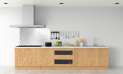 Rivestimento parete cucina con motivo a linee astratte