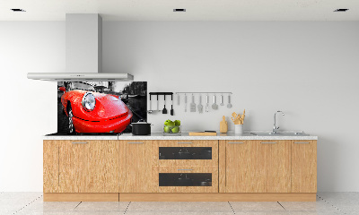 Pannello retrocucina con stampa a tema auto d'epoca