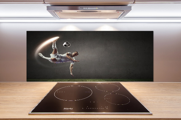 Pannello retrocucina con stampa raffigurante un calciatore