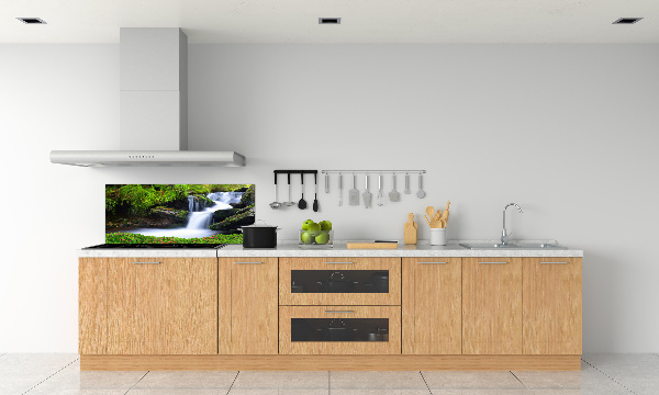 Rivestimento parete cucina con motivo Cascata nella foresta