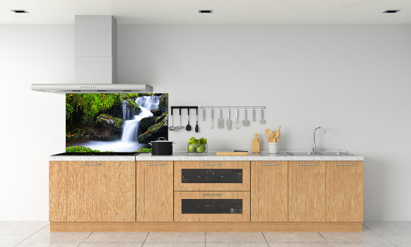 Rivestimento parete cucina con motivo Cascata nella foresta