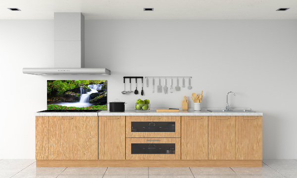 Rivestimento parete cucina con motivo Cascata nella foresta